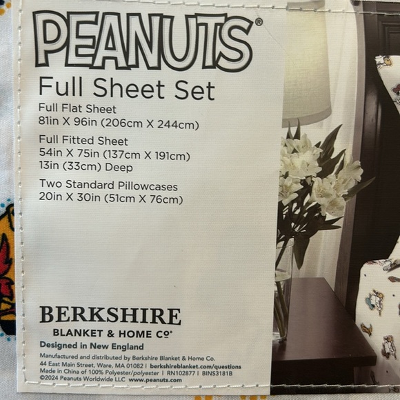 Berkshire Peanuts Snoopy Cowboy Western Rodeo Full Bed Sheet Set New - Picture 2 of 2